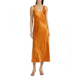 vince pleated scoop neck tank dress 10781081